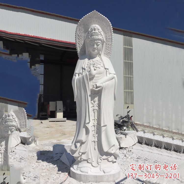 金华观音大理石雕塑，让你的家居更具仪式感
