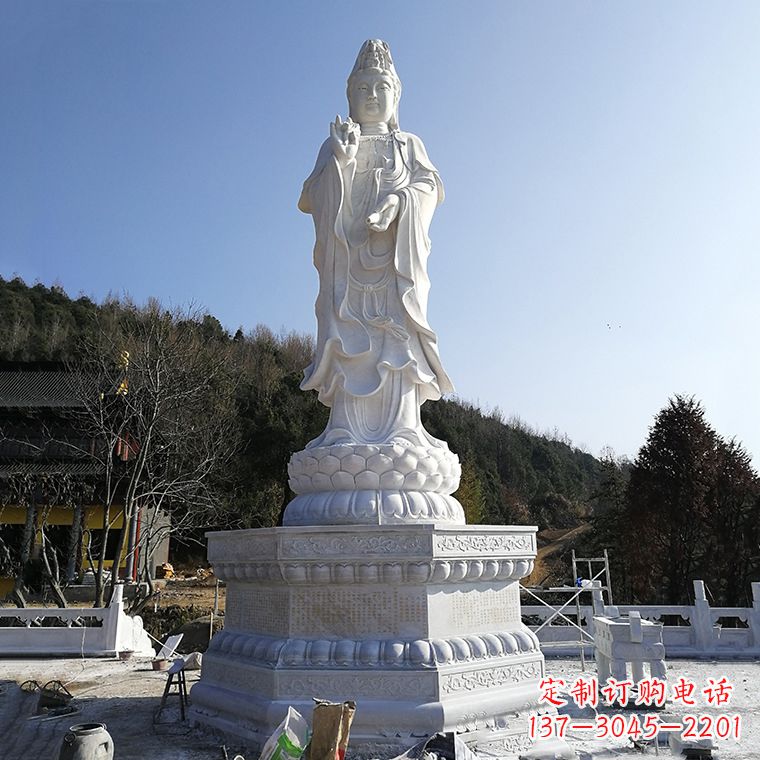金华公园雍容华贵的观音石雕