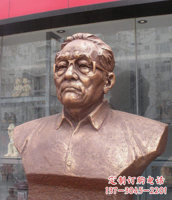 金华以巴金头像为原型打造的高贵铜雕艺术