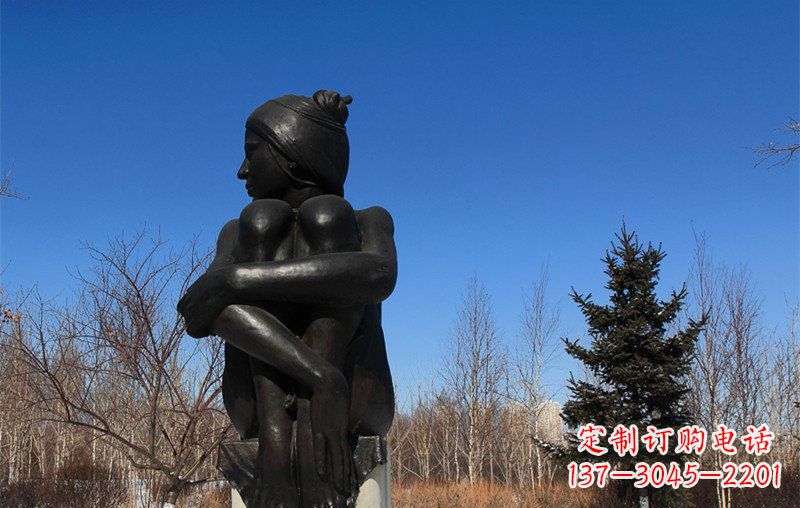 金华浪漫优雅的女孩铜雕