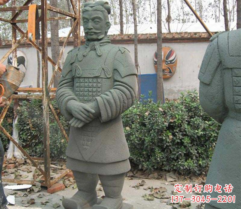 金华蓝鼎中领雕塑|广场兵马俑石雕