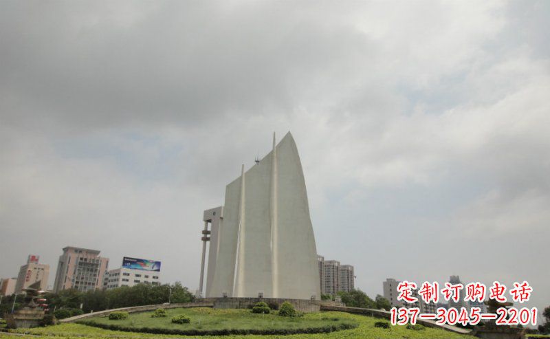 金华中领雕塑:让你的空间更英伦风——不锈钢抽象船帆雕塑