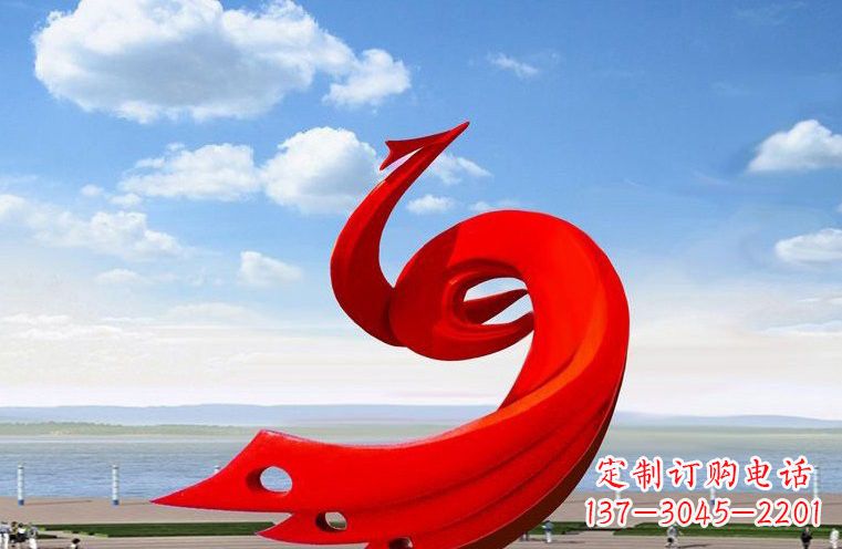金华广场不锈钢抽象凤凰222