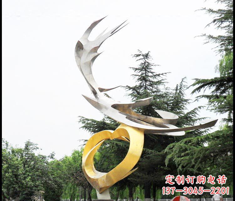 金华典雅凤凰抽象雕塑