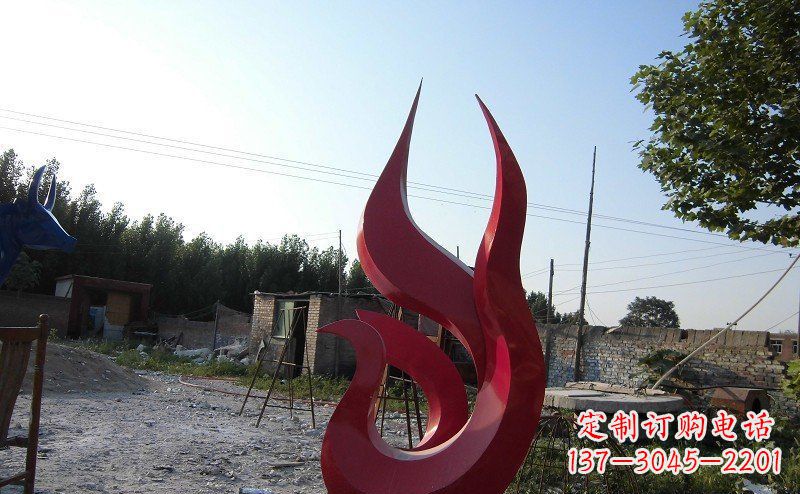 金华广场不锈钢抽象凤凰雕塑_1 (2)