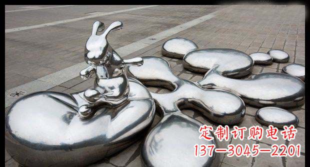 金华卓越不锈钢兔子雕塑