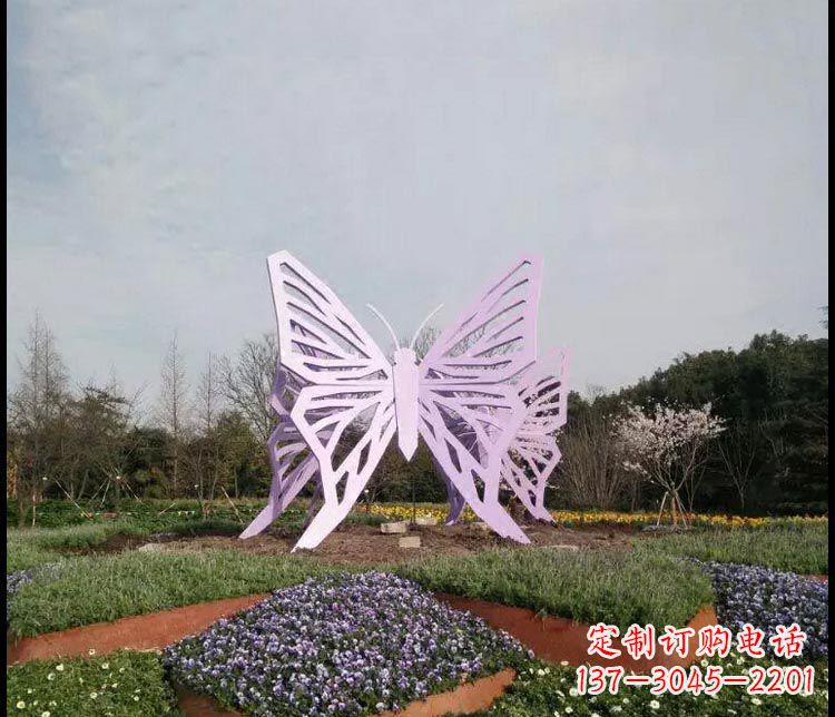 金华中领雕塑厂家精美不锈钢蝴蝶雕塑