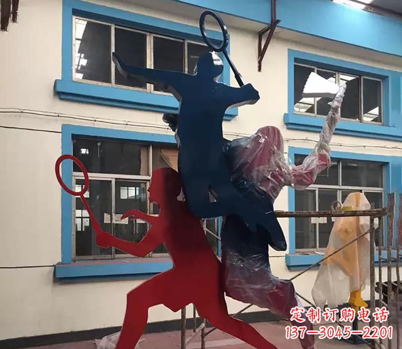 金华2英寸不锈钢羽毛球雕塑