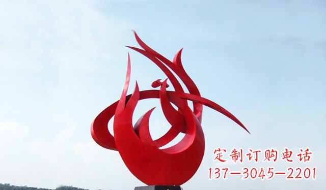 金华艺术引领,荣耀之羽——中国领雕塑制作不锈钢大型凤凰雕塑