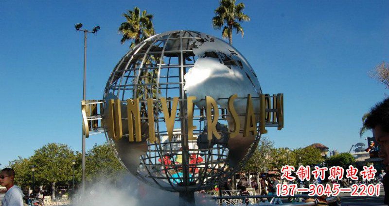 金华广场不锈钢地球雕塑 (3)