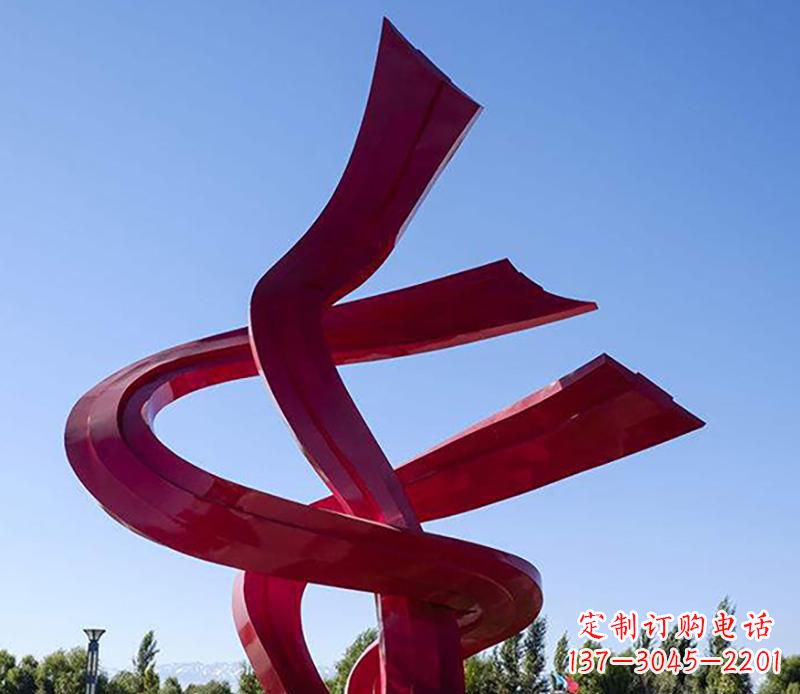 金华不锈钢飘带景观雕塑