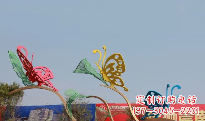 金华中领雕塑|不锈钢定制蝴蝶雕塑
