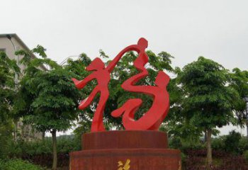 金华精致大气的不锈钢抽象福字雕塑