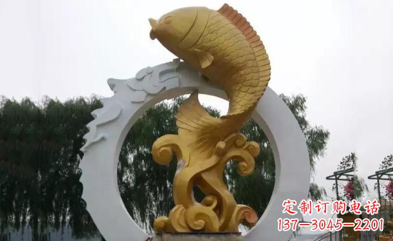 金华令人惊叹的不锈钢金龙鱼雕塑