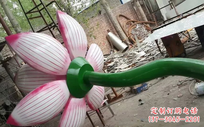 金华中领雕塑-精致无比的不锈钢莲花雕塑