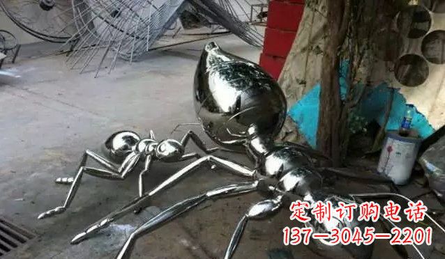 金华中领雕塑|不锈钢蚂蚁雕塑