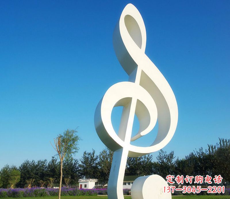 金华不锈钢音符雕塑,把音乐之美立起来