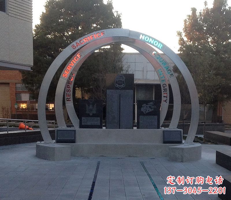 金华创意无限的不锈钢圆环雕塑