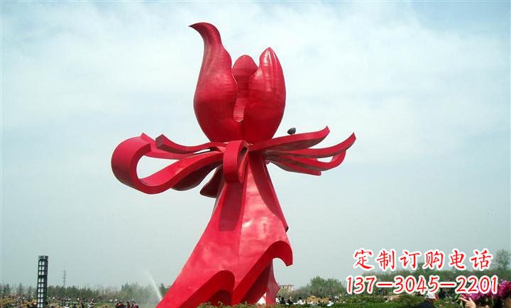 金华艺术精品--中领雕塑专业定制紫荆花雕塑