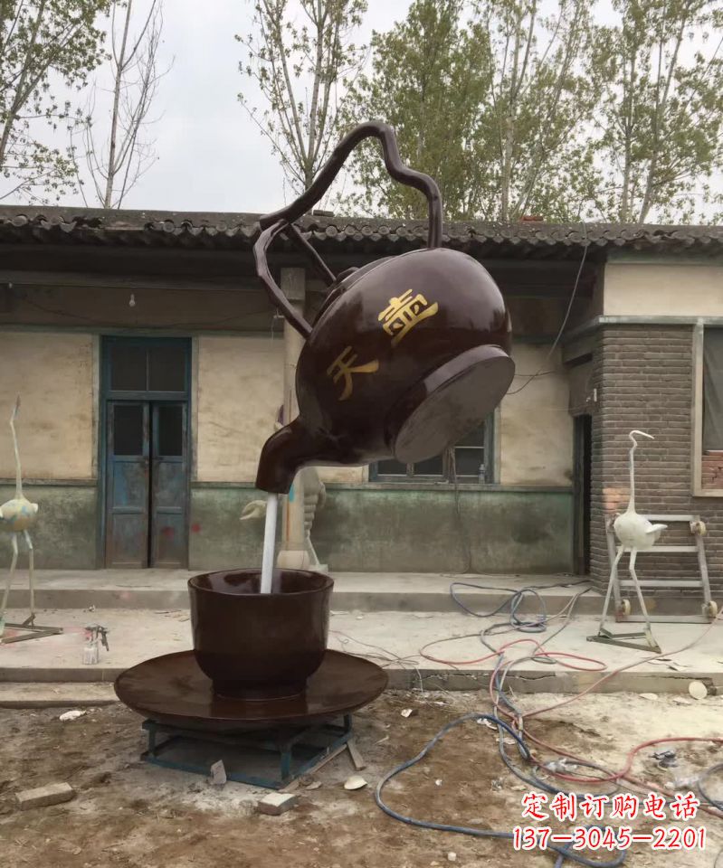 金华茶壶精美铜雕,为您打造经典景观雕塑