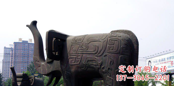 金华中领雕塑|大象铜雕塑