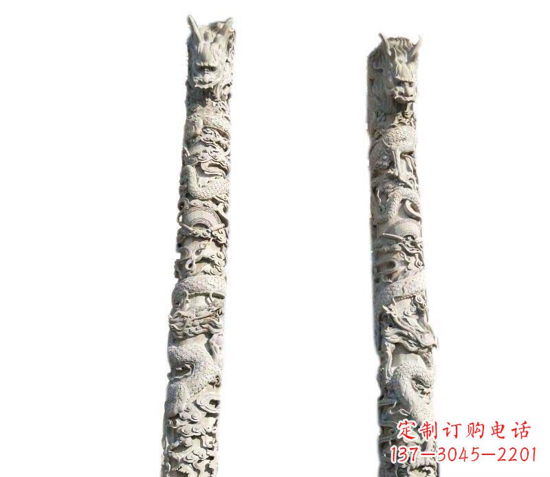 金华广场大理石龙柱景观石雕