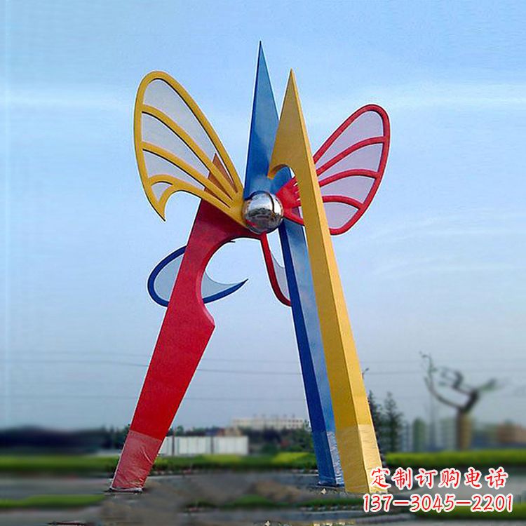 金华中领雕塑带您欣赏大型抽象蝴蝶雕塑