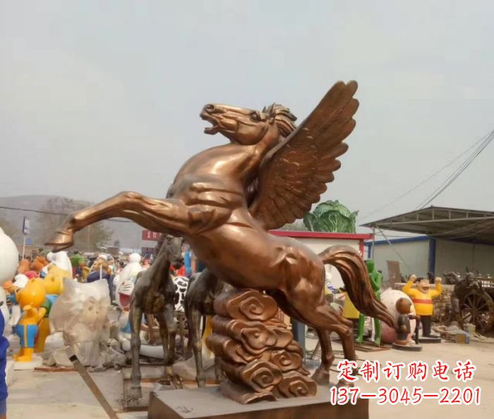 金华广场飞马铜雕