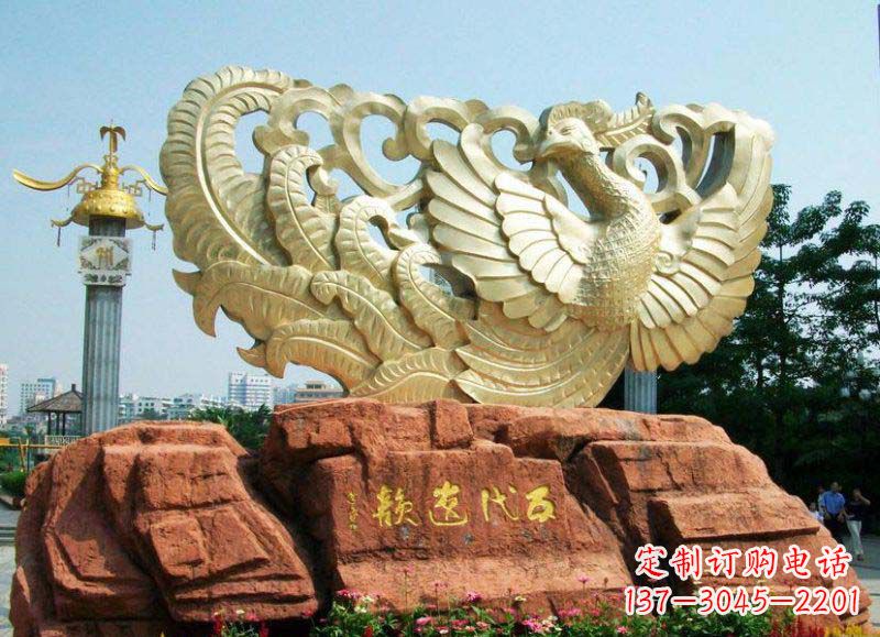 金华中领雕塑凤凰雕塑,精美绝伦
