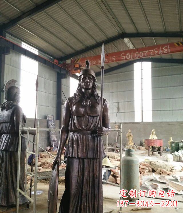 金华广场古罗马人物铜雕