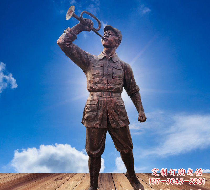 金华领雕塑：具有历史意义的红军铜雕