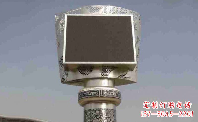 金华广场火炬不锈钢雕塑_2