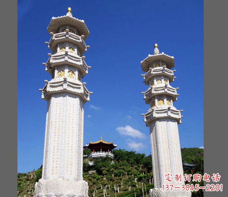 金华广场景观大理石宝塔石雕