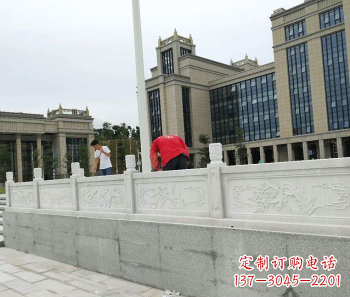 金华广场景观大理石栏板雕塑 (2)