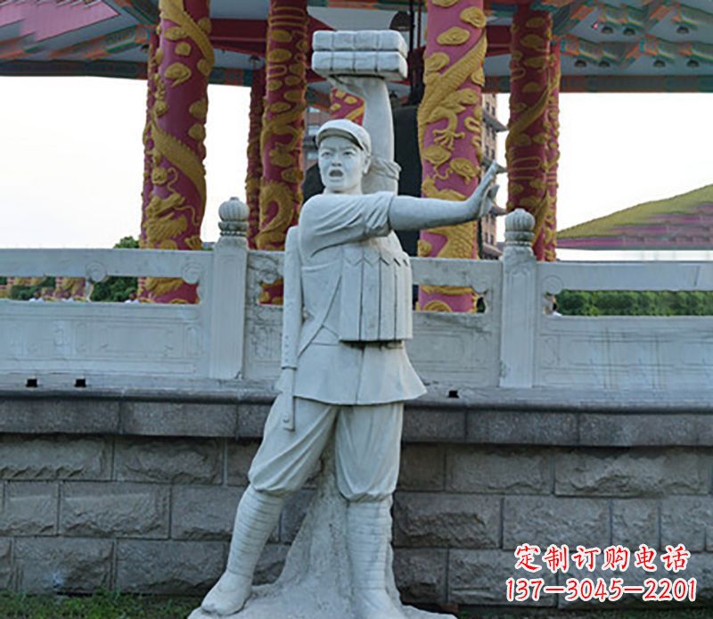 金华董存瑞石雕:一种传承精湛工艺的艺术品
