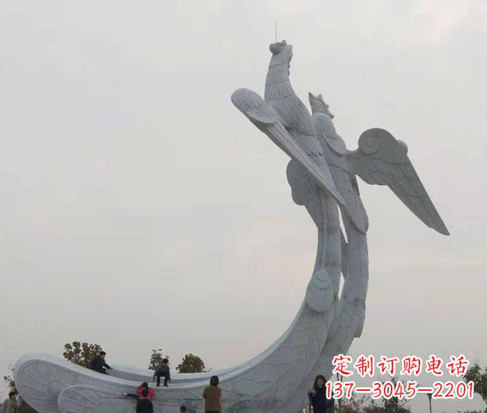 金华中领雕塑:凤凰石雕,精美瑰丽的艺术品