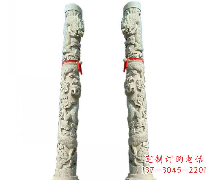 金华时尚的盘龙柱石雕,给你不一样的空间