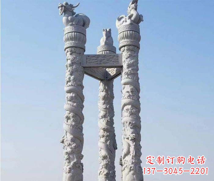 金华中领雕塑推出的高端盘龙柱石雕,是一种精美…