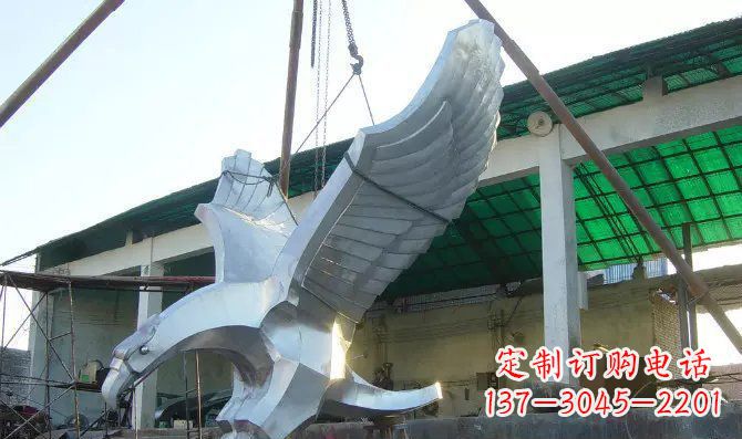 金华高端大气老鹰不锈钢雕塑
