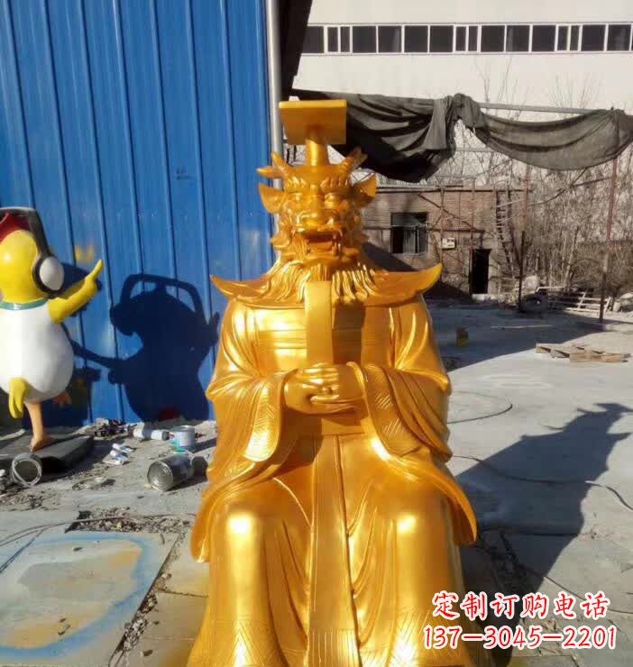 金华中领雕塑：精美龙王铜雕
