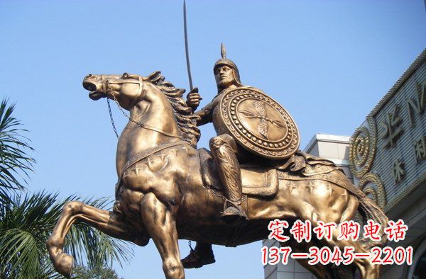 金华广场罗马战士人物景观铜雕
