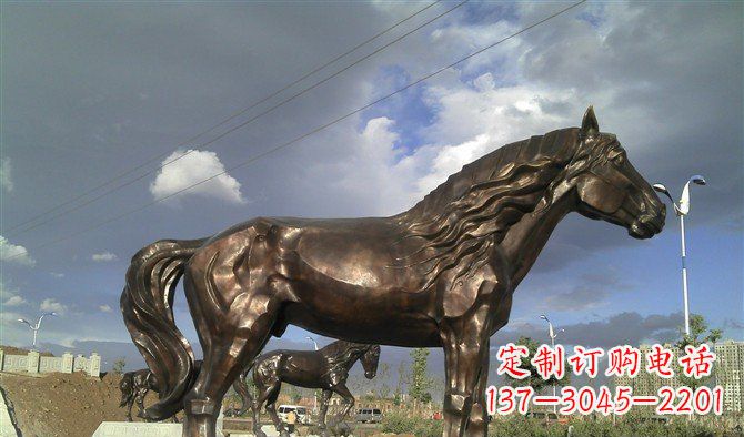金华广场马动物铜雕 (2)