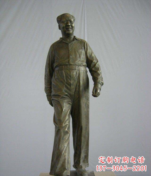 金华中领雕塑:经典革命人物毛主席铜雕