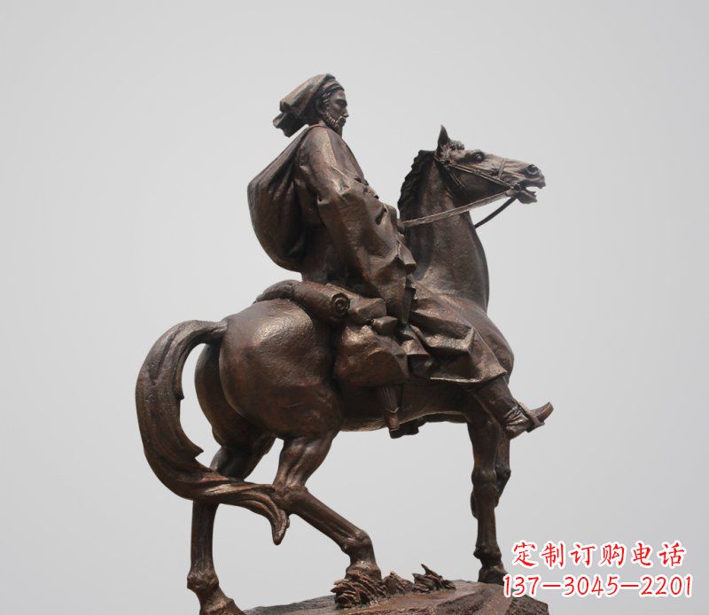 金华典雅欧式骑马人雕塑