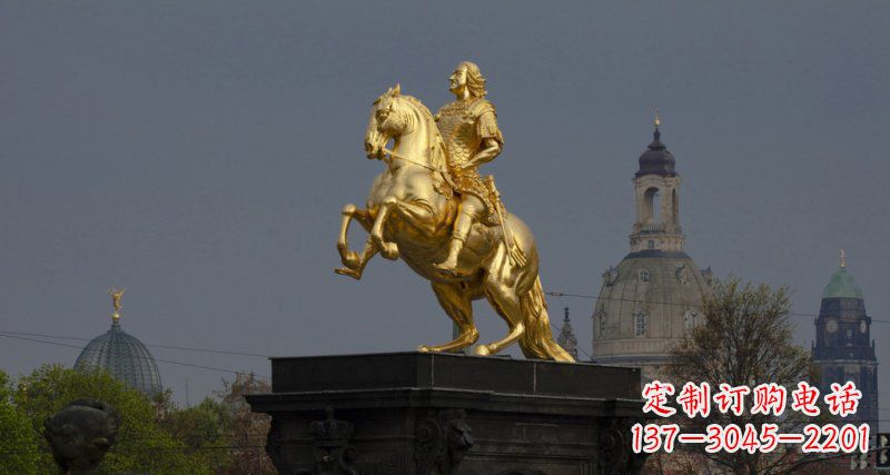 金华西方风格铜骑马雕塑
