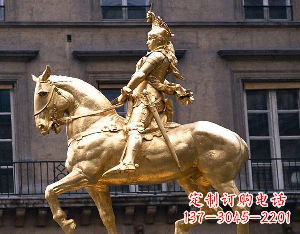 金华中领雕塑:高端骑马凯撒雕塑