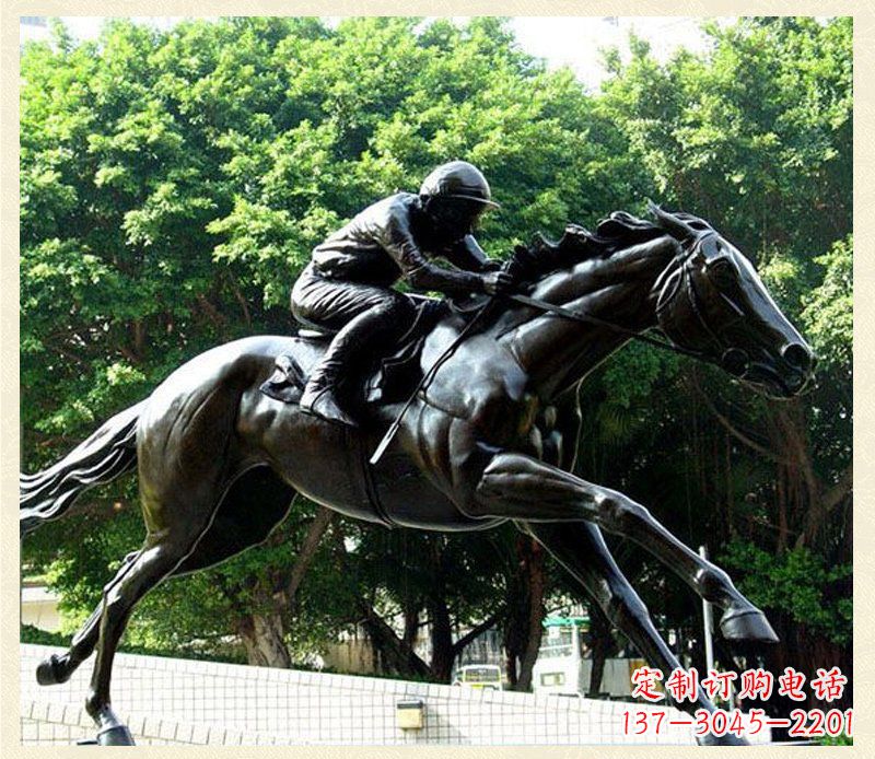 金华广场骑马景观铜雕