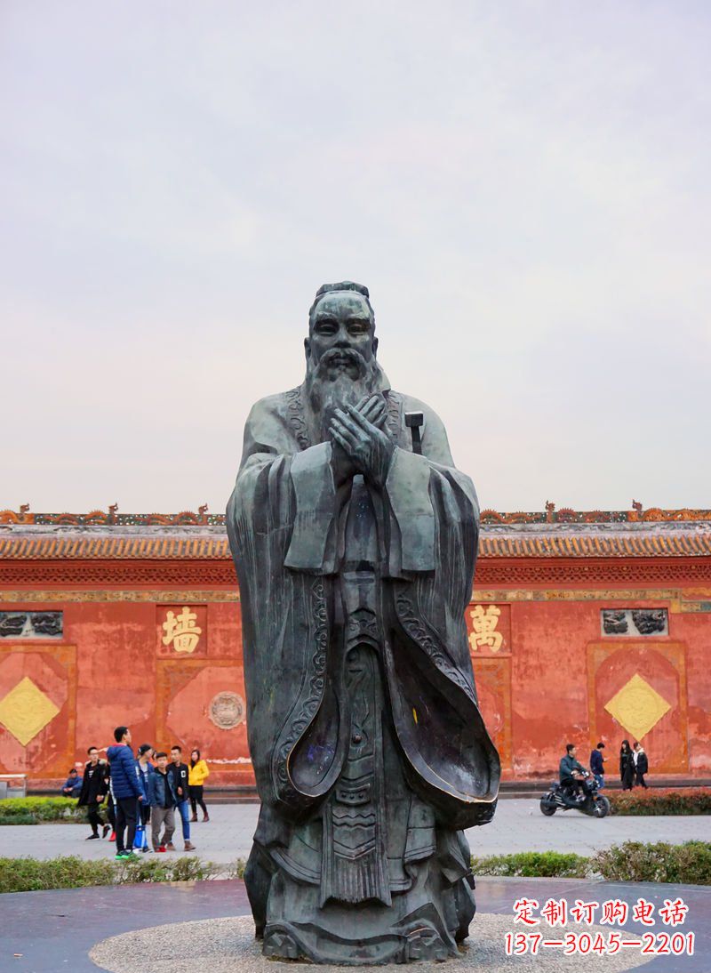 金华传承智慧,典藏精美青铜孔子雕塑
