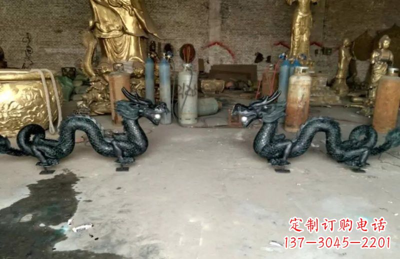 金华中领雕塑精美定制双龙戏珠雕塑