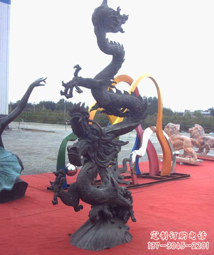 金华广场神龙铜雕